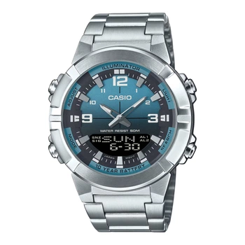Чоловічий годинник Casio AMW-870DA-2A2VDF підсвітка Illuminator