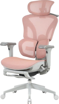 Кресло компьютерное офисное эргономичное OfficePro Elite OC950GLP Gray/Light Pink