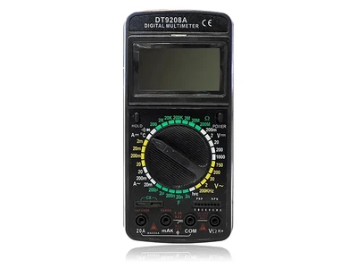 Мультиметр цифровий DT9208A 20A тестер мультиметр з дзвінком, амперметр вольтметр з щупами