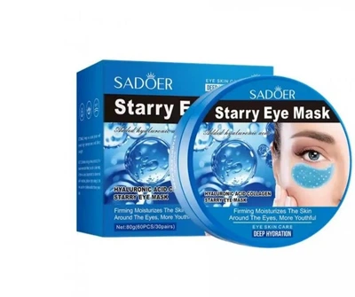 Патчи под глаза увлажняющие Sadoer Hyaluronic Acid Collagen, 60 шт.