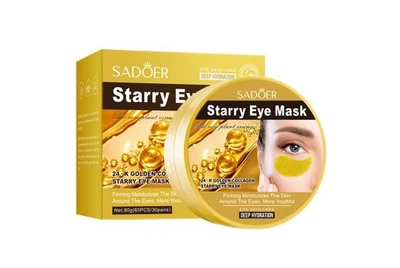 Патчи под глаза увлажняющие Sadoer 24К Golden Collagen Starry Sky, 60 шт.