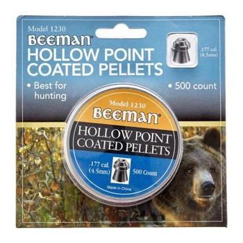 Пульки Beeman Hollow Point 4,5 мм 500 шт/уп (1230) Beeman 1230 1042778