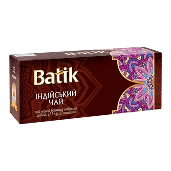 Чай чорний Batik Індійський 25 пакетиків