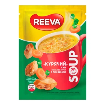 Крем-суп Reeva зі смаком курки з локшиною 17 г