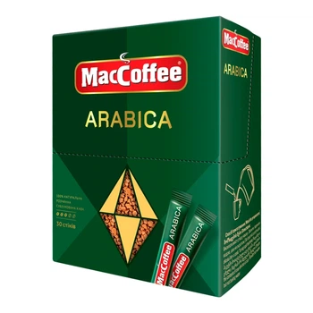 Кава натуральна розчинна сублімована MacCoffee Arabica шоу-бокс 2 г х 30 стіків