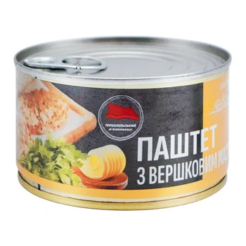 Паштет з вершковим маслом Тернопільський м'ясокомбінат 225 г