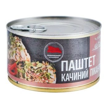 Паштет качиний пікантний Тернопільський м'ясокомбінат 225 г