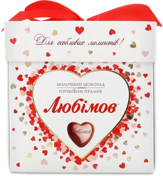 Цукерки Любимов (208 г) в молочному шоколаді