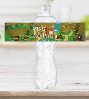 Наклейка на бутылку 0,5 "Супер Беар Адвенчер. Super Bear Adventure", 21 x 4 см