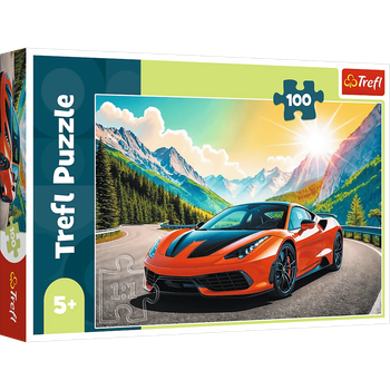 Пазл Trefl: Hot Wheels — Наперегонки со временем (100 эл.) — 16490