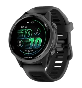 Смарт-годинник Garmin Forerunner 570 42mm Slate Сірий Aluminum w. Translucent Чорний/Чорний Band