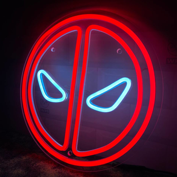 Неоновая вывеска N.F.G. Deadpool Дэдпул 33х33см