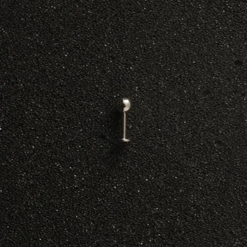 Пірсинг з медичної сталі лабрет 8 мм з кулькою 16 G 4x4mm Метал