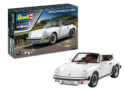 Подарунковий набір 1:24 автомобіль Geschenkset 50 років моделі Porsche 911 G Revell 05646