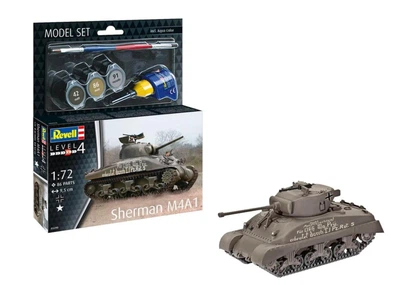 Стартовий набір 1:72 танк Sherman M4A1 Revell 63290