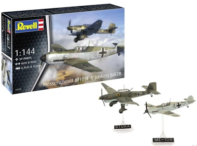 Стартовий набір 1:144 літаки Messerschmitt Bf109E & Ju87B Stuka Revell 63770