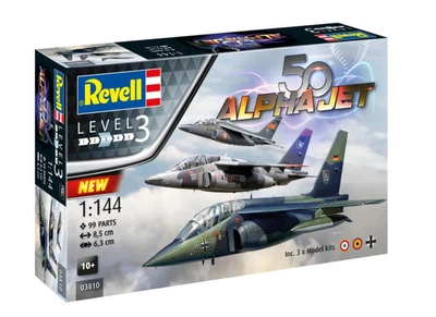 Збірна модель 1:144 літаки 50th Anniversary Alpha Jet Revell 03810
