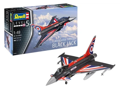 Збірна модель 1:48 літак винищувач Eurofighter Typhoon „Black Jack“ Revell 03820