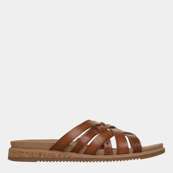 Жіночі шльопанці Skechers 114712 CSNT 40 (10US) 27 см Коричневі (199252292872)