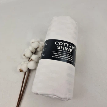 Простирадло на резинці Cotton Shine 180х200 з наволочками 50х70 біле