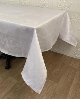 Скатерть Masali тефлон 160x400 Model 506 White