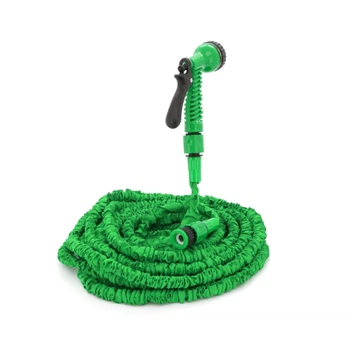 Поливочный шланг Voltronic KY-300G, 8.8-30м/100ft, + распылитель, насадка на кран, Green, Box (KY-300G)