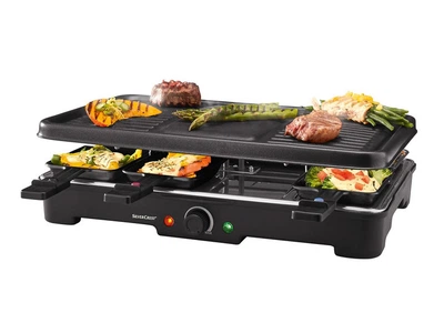 Гриль SILVERCREST Raclette SRG1300D4, электрический, 8 персон, 1300 Вт