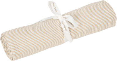Otulacz muślinowy Little Dutch Blueberry Leaves Pure Soft Beige 120x120 cm (8721122584514)