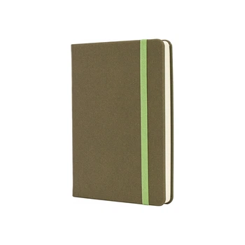 Книга записная Optima А6 MAGIC, твердая обложка, резинка, белый блок линия, фисташковый (O20388-67)