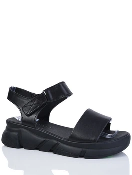 Кожаные босоножки Hengji N2106-8 39 Черный