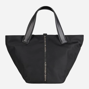 Сумка-шопер жіноча тканинна велика ALEXANDER SMITH Lauren Medium ABBCLRWM-B171-BLK Чорна (800070355436)