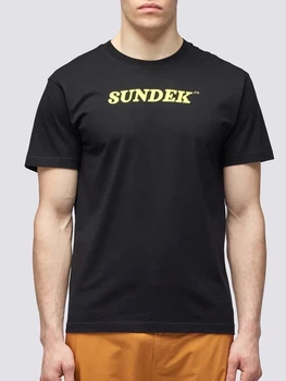 Футболка чоловіча бавовняна довга Sundek M287TEJ7800 00402 S Чорна (800070324601)