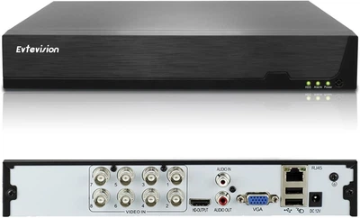 DVR відеореєстратор 8 каналів 5MP Lite для CVI/CVBS/AHD/TVI/IP, H.265+, детекція людини/авто, e-mail сповіщення, віддалений доступ