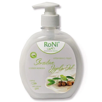 Крем-мило RoNi Sensetive з гліцерином, пет-банка, 450 г