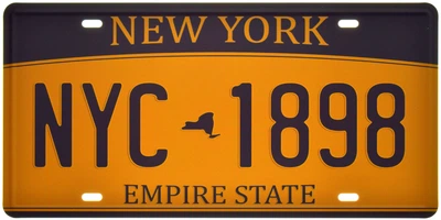 Металева табличка "New York NYC 1898 – Empire State" (ms-105064)
