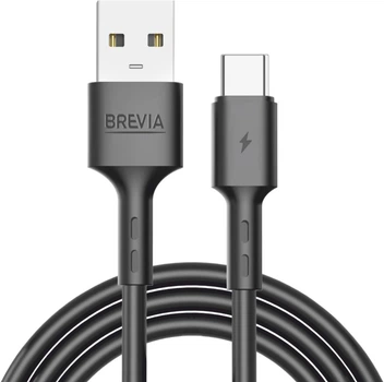 Кабель Brevia USB to Type-C 2 м Black ZIP (51200BUCZ1)