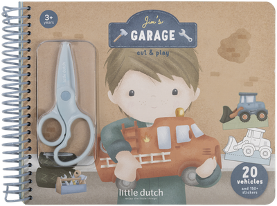 Zestaw kreatywny Little Dutch Zeszyt z nożyczkami Jim i przyjaciele 126831 (8714274126831)
