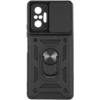 Чохол-накладка Ummi Camshield Serge Ring для Xiaomi Redmi Note 10 Pro / 10 Pro Max (Чорний)
