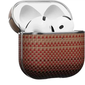 Карбоновый чехол Pitaka Aramid Fiber Magnetic Case Sunset для AirPods 4 (2024) (APM2405)