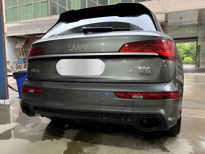Задний диффузор с насадками на выхлоп QRS-Style для Ауди Q5 2008-2017 гг