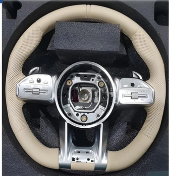 Руль AMG 2018-Style (бежевый, 3pin) для Mercedes B-class W246 2011-2018 гг