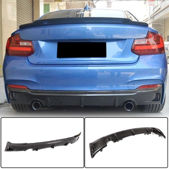 Задний диффузор V3 (для F22/F23 M-Sport, Карбон) для BMW 2 серия F22/F23 2014-2021 гг
