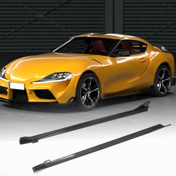Бокові пороги (Карбон) для Toyota Supra 2019- рр