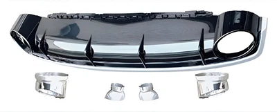 Задний диффузор с насадками QRS-Style (Normal, 2015-2019) для Ауди Q7 2015–2026 гг