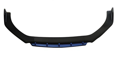 Универсальная передняя губа DPT Blue V-2 (ABS, черный глянец)