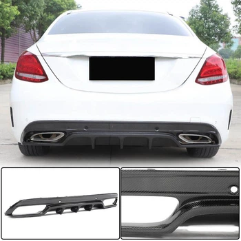 Диффузор заднего бампера для SD C43/C63 AMG 2015-2019 Карбон для Mercedes C-сlass W205