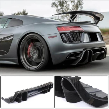 Дифузор заднього бампера V1 (2015-2020, Карбон) для Ауді R8 2015- рр