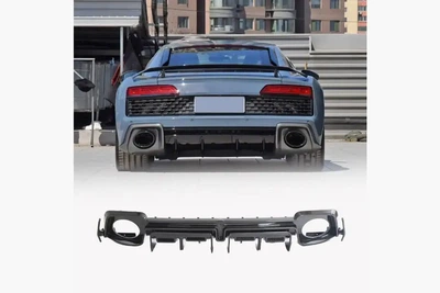 Дифузор заднього бампера V1 (для Spyder 2020-2026, Карбон) для Ауді R8 2015- рр