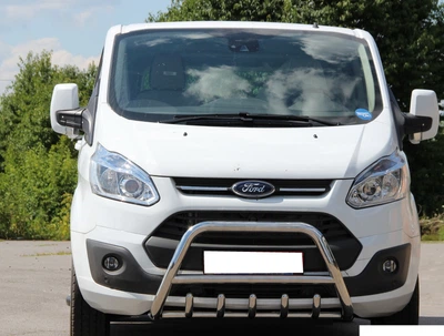 Кенгурятник WT003 (нержавейка) для Ford Custom 2013-2022 гг