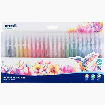 Набор ручек Kite Creative 24шт. акриловые K-1295